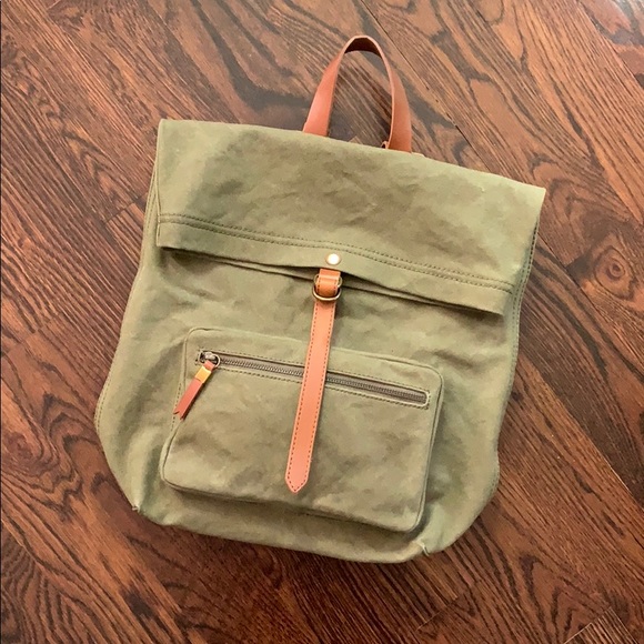 Madewell Handbags - Madewell’s Foldover Canvas Backpack